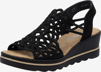 Rieker Sandale in schwarz, Produktansicht