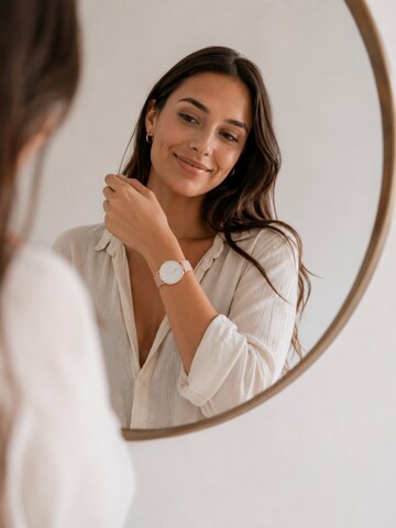S&T Design Analog Watch 'II' in Pink: front
