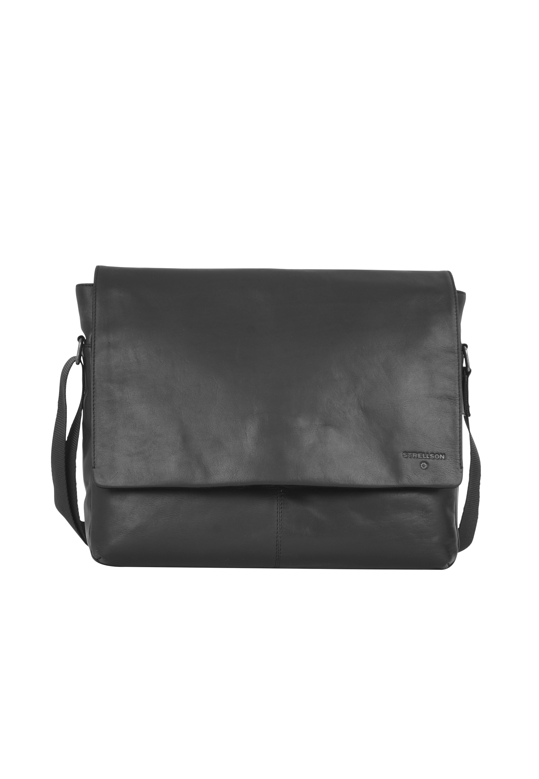 STRELLSON Schoudertas 'Stratford 2.0 Jeremy' in Zwart: voorkant