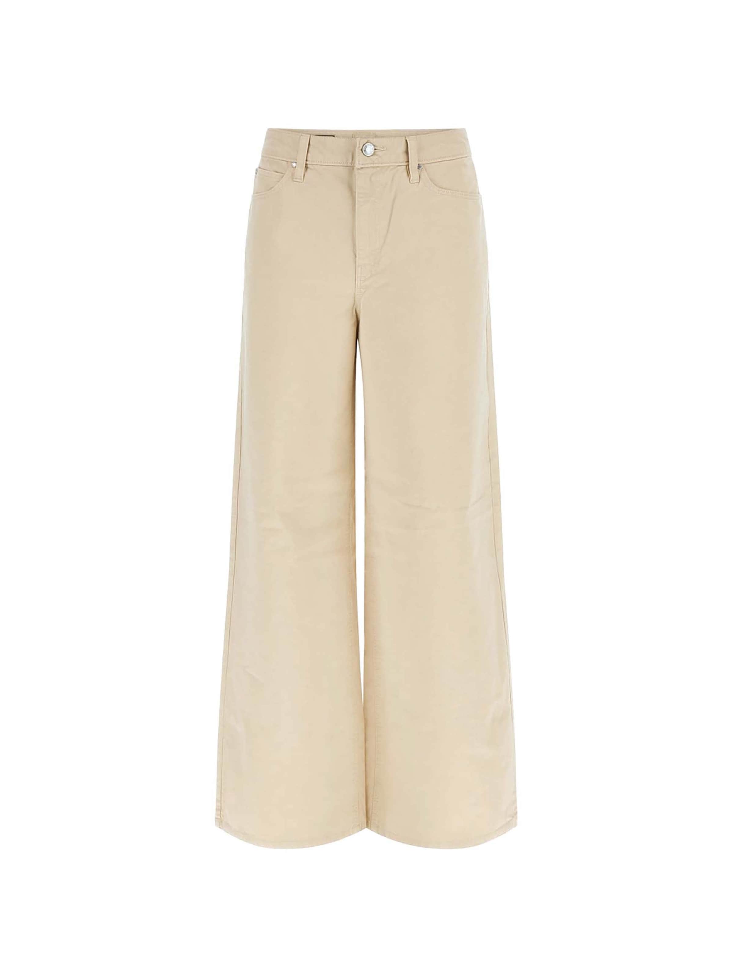 GUESS Wide leg Jeans 'Bellflower' in Beige: voorkant