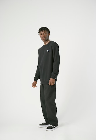 Cleptomanicx Sweatshirt 'Embro Gull' in Black