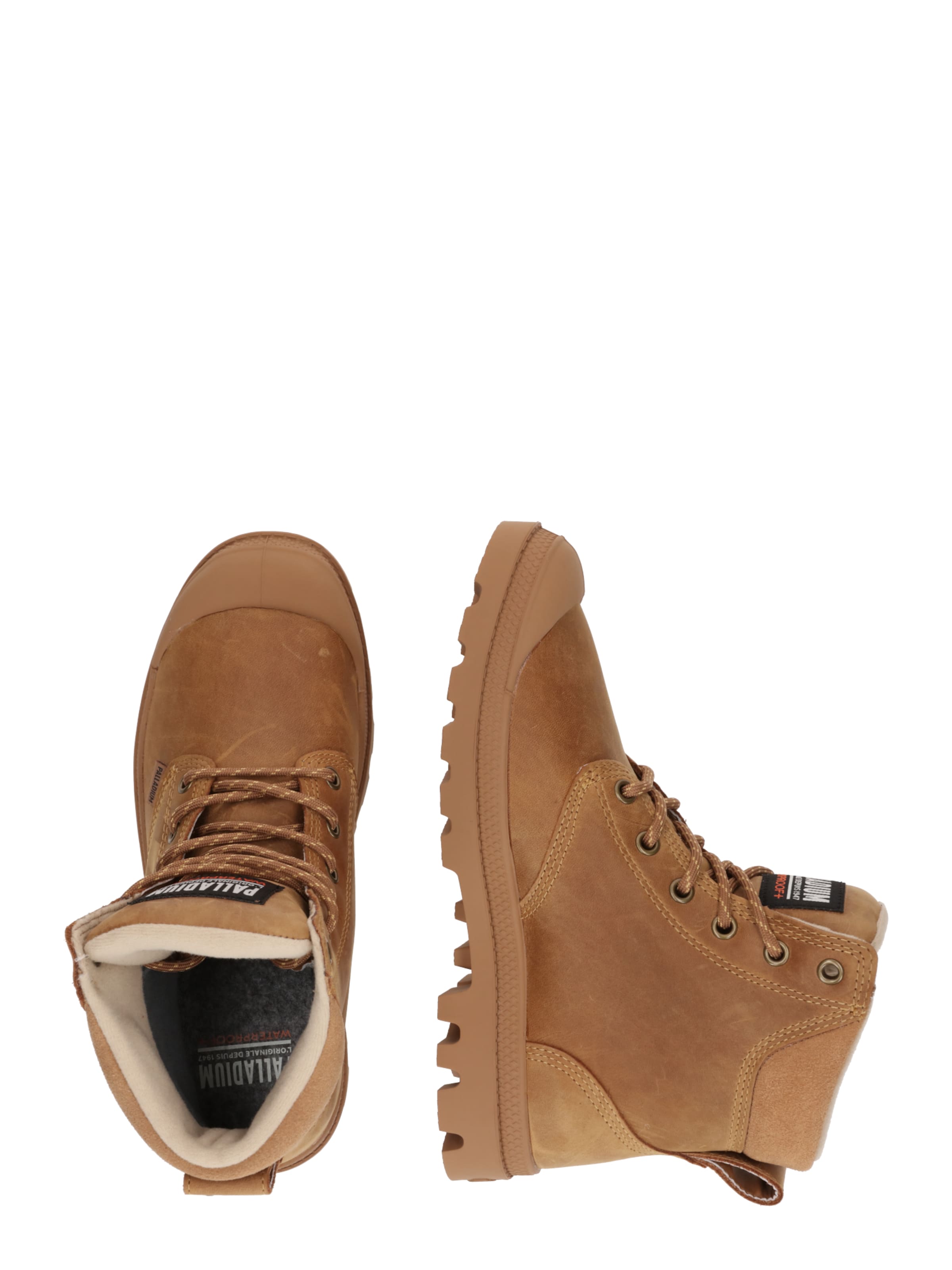 Palladium Ботинки на шнуровке 'PAMPA' в Коричневый