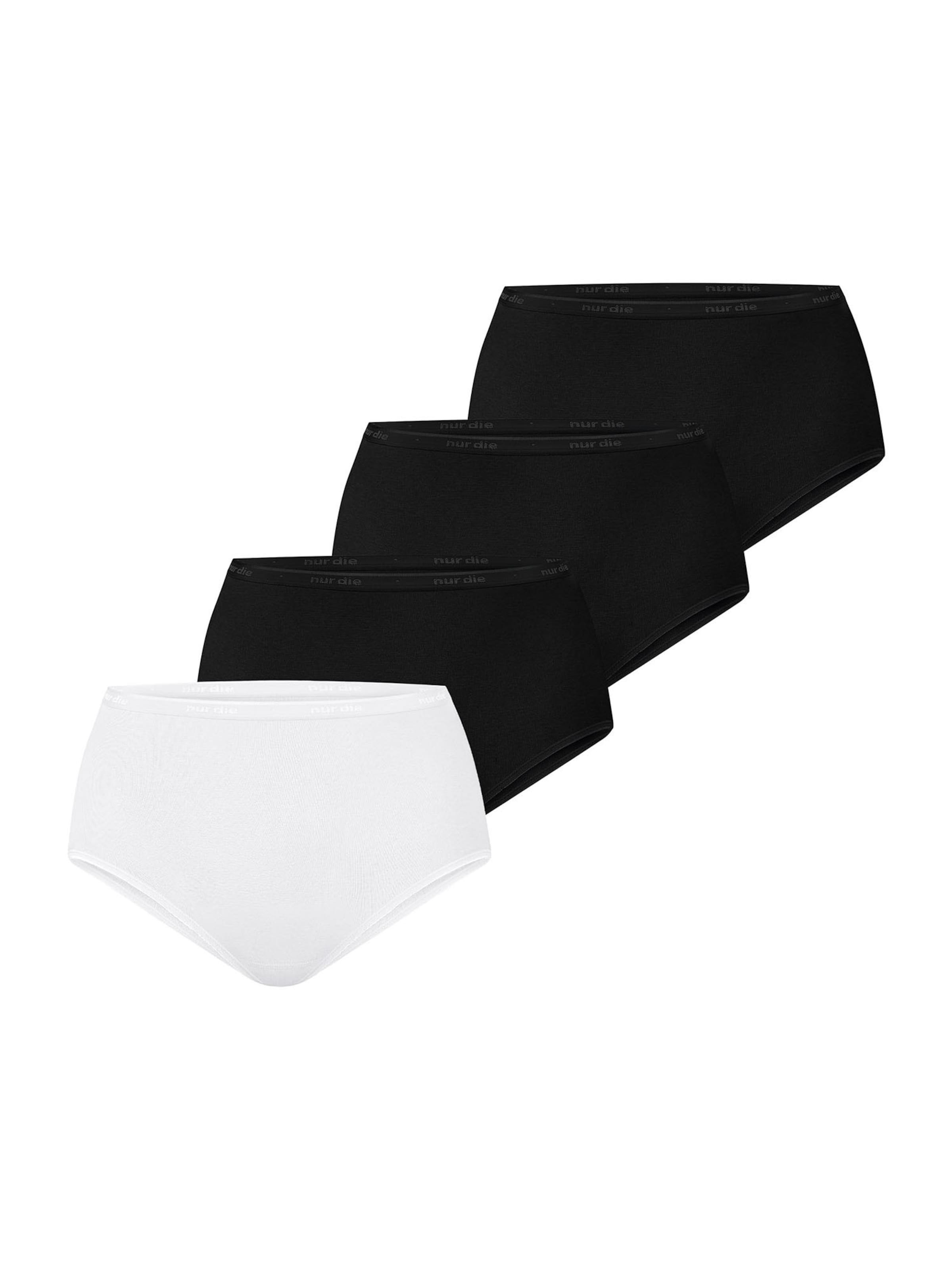 Slip ' Bio-Baumwolle ' Nur Die en noir : devant