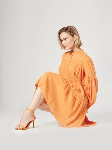 Guido Maria Kretschmer Women Shirt Dress 'Aurelia' in Orange