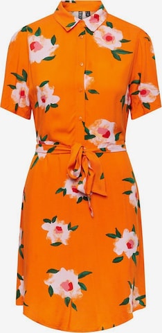 PIECES Shirt Dress 'LILI' in Orange: front