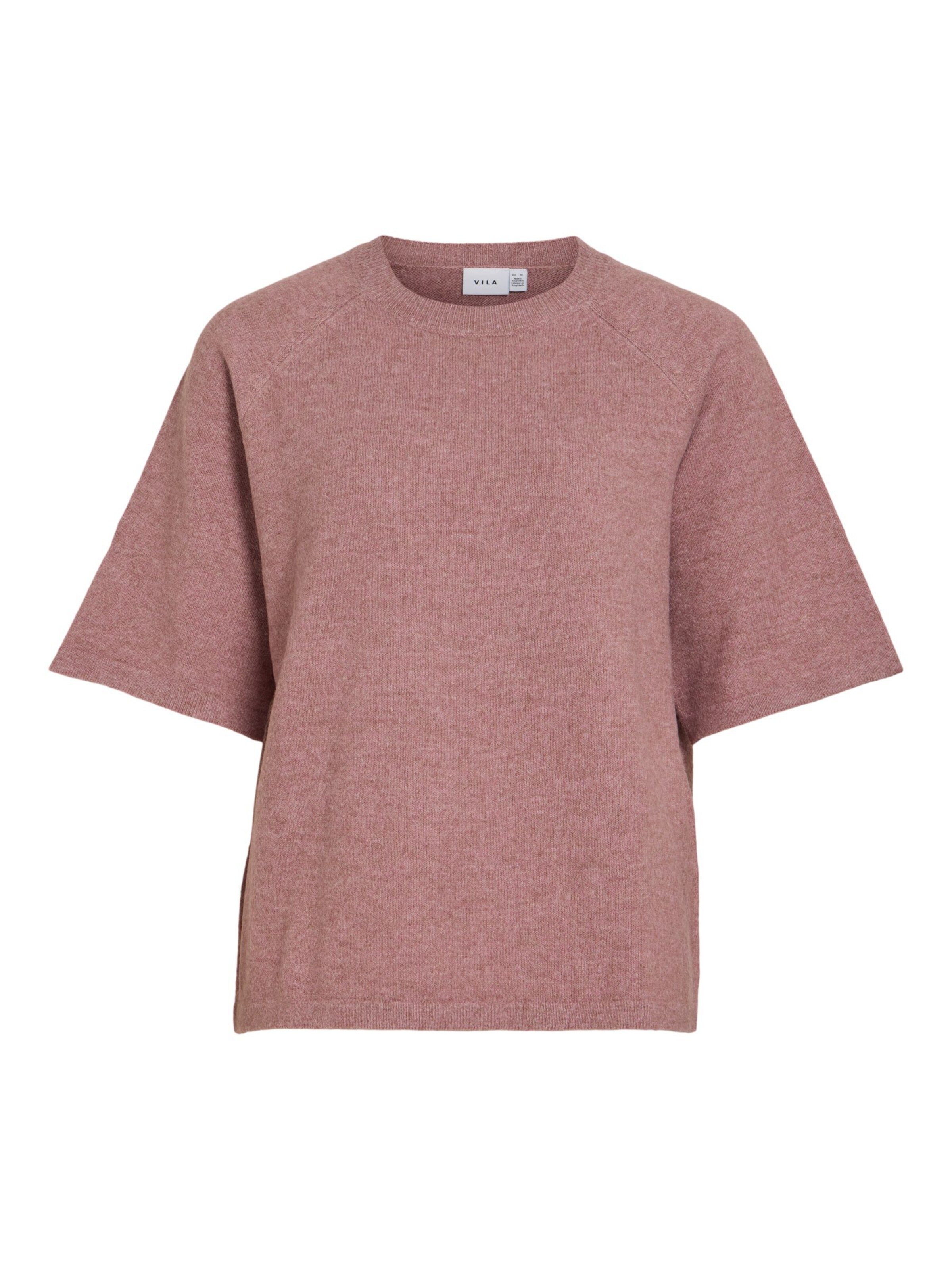 VILA Sweater 'VILiga' in Pink: front