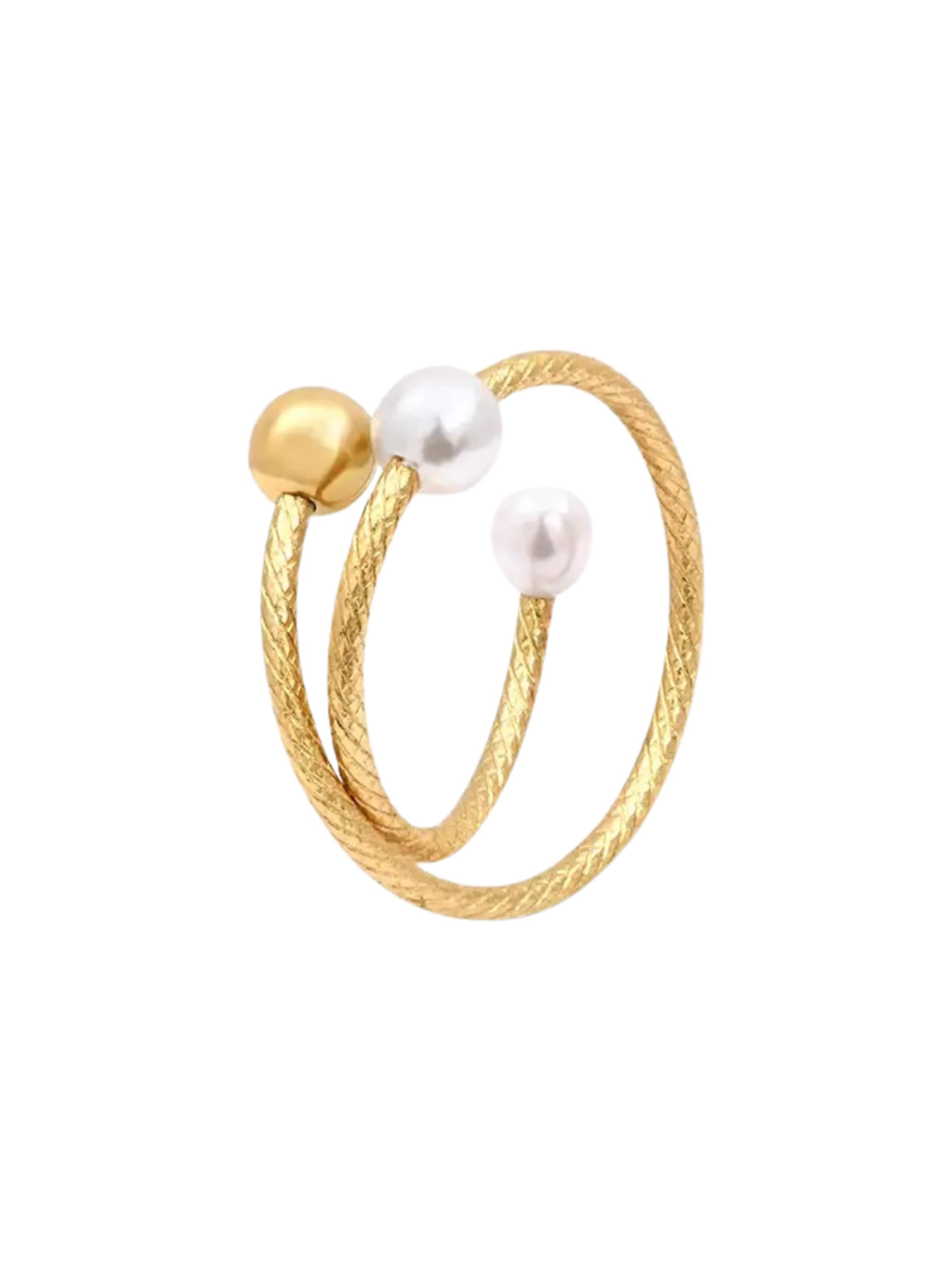 YParis Earrings 'FUSION' in Gold: front