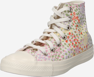 CONVERSE Sneakers hoog 'CHUCK TAYLOR ALL STAR' in de kleur Lichtgeel / Lichtlila / Lichtroze / Lichtrood / Eierschaal, Productweergave