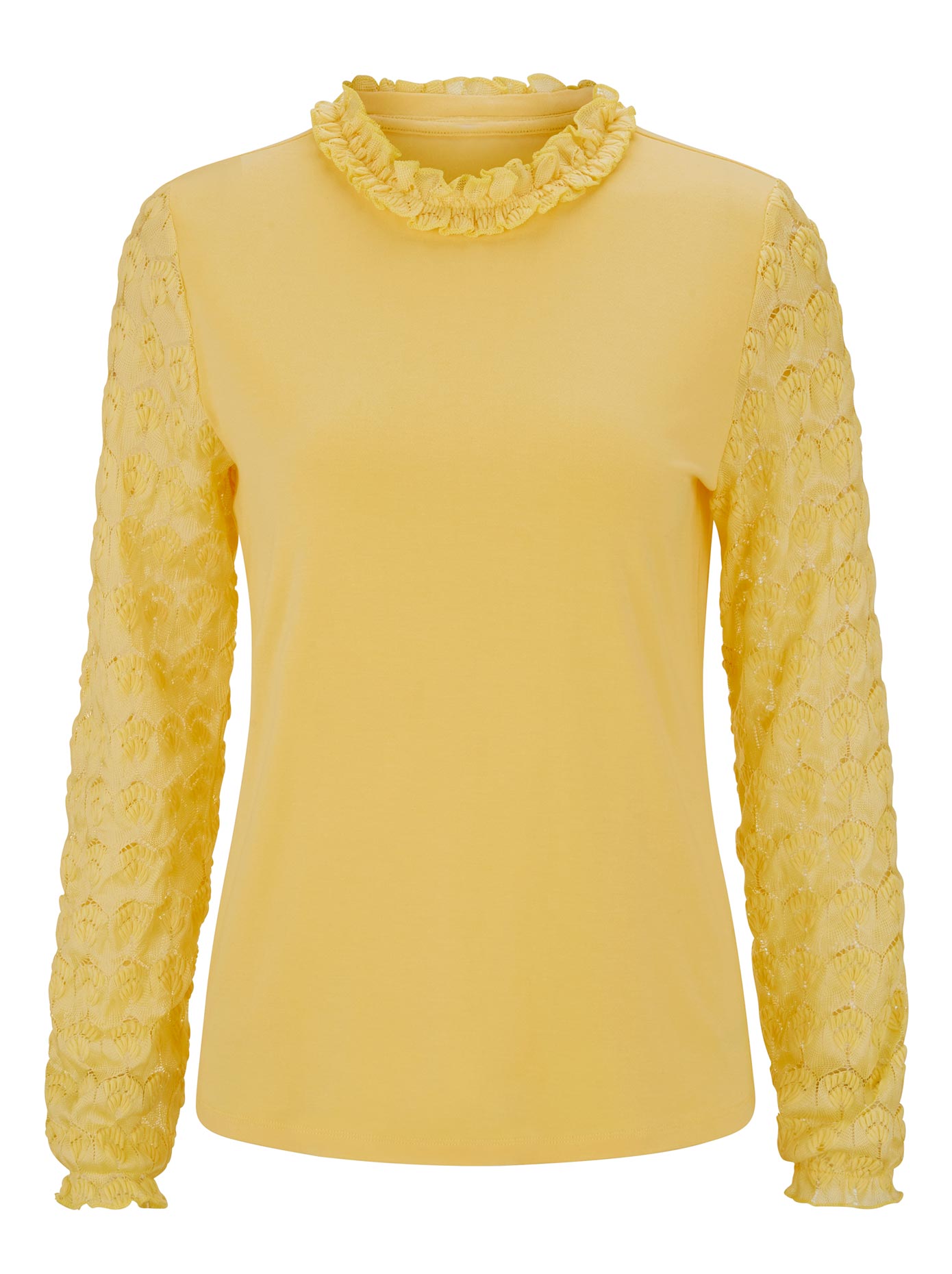 qTHlA Koszulki & topy heine Koszulka LINEA TESINI w kolorze Żółtym 