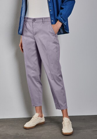 STREET ONE Regular Chino Pants in Purple: front
