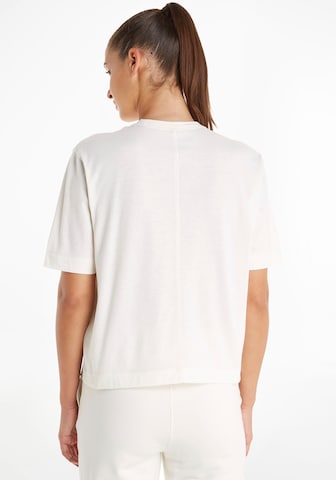 T-shirt fonctionnel Calvin Klein Sport en blanc