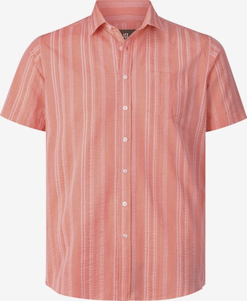 Jan Vanderstorm Comfort fit Button Up Shirt ' Hildemar ' in Orange: front