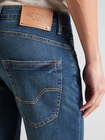 zils INDICODE JEANS Standarta Džinsi 'Kaden Holes'