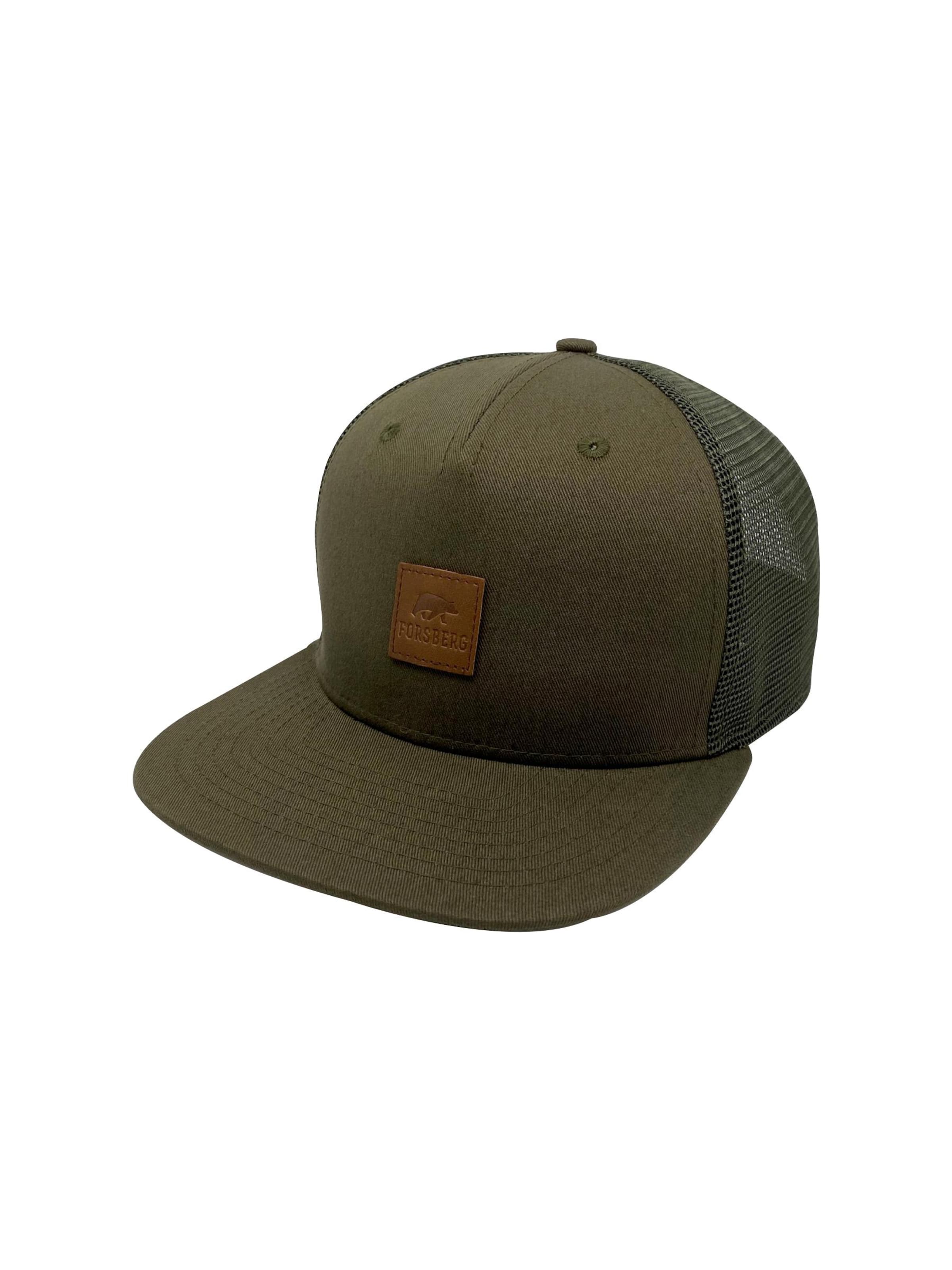 FORSBERG Cap 'olivfarbene Cap mit Netzgewebe'‌‌‌‌‌‌‌‌‌‌ in Grün: Vorderseite