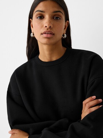 Bershka Sweatshirt i sort