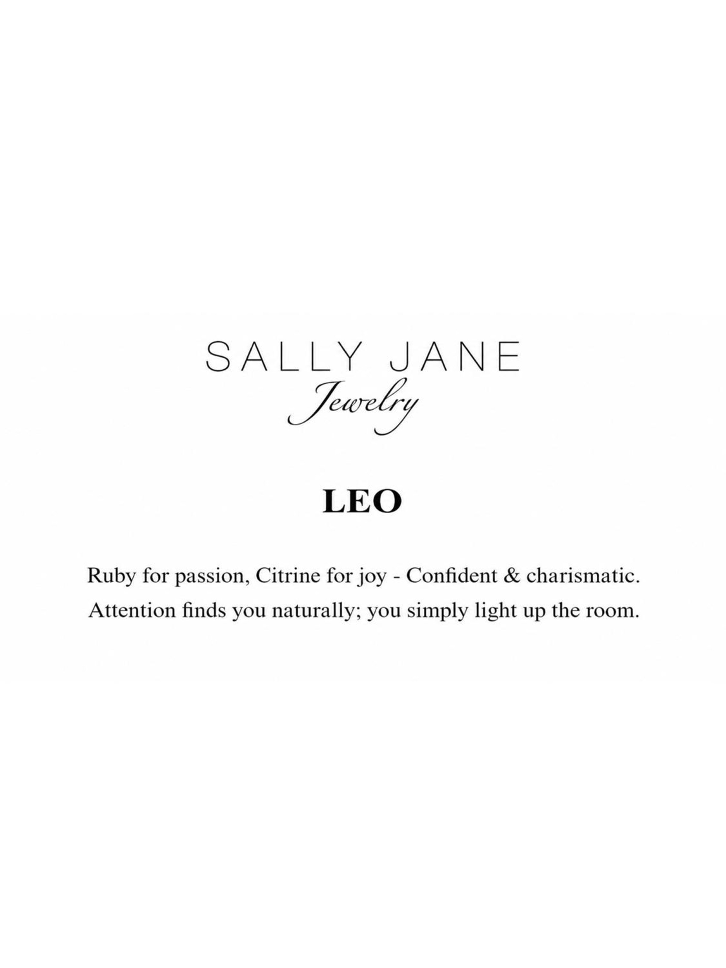 Braccialetto '18k Gold Plated Leo | Leeuw Zodiac' di Sally Jane Jewelry in oro