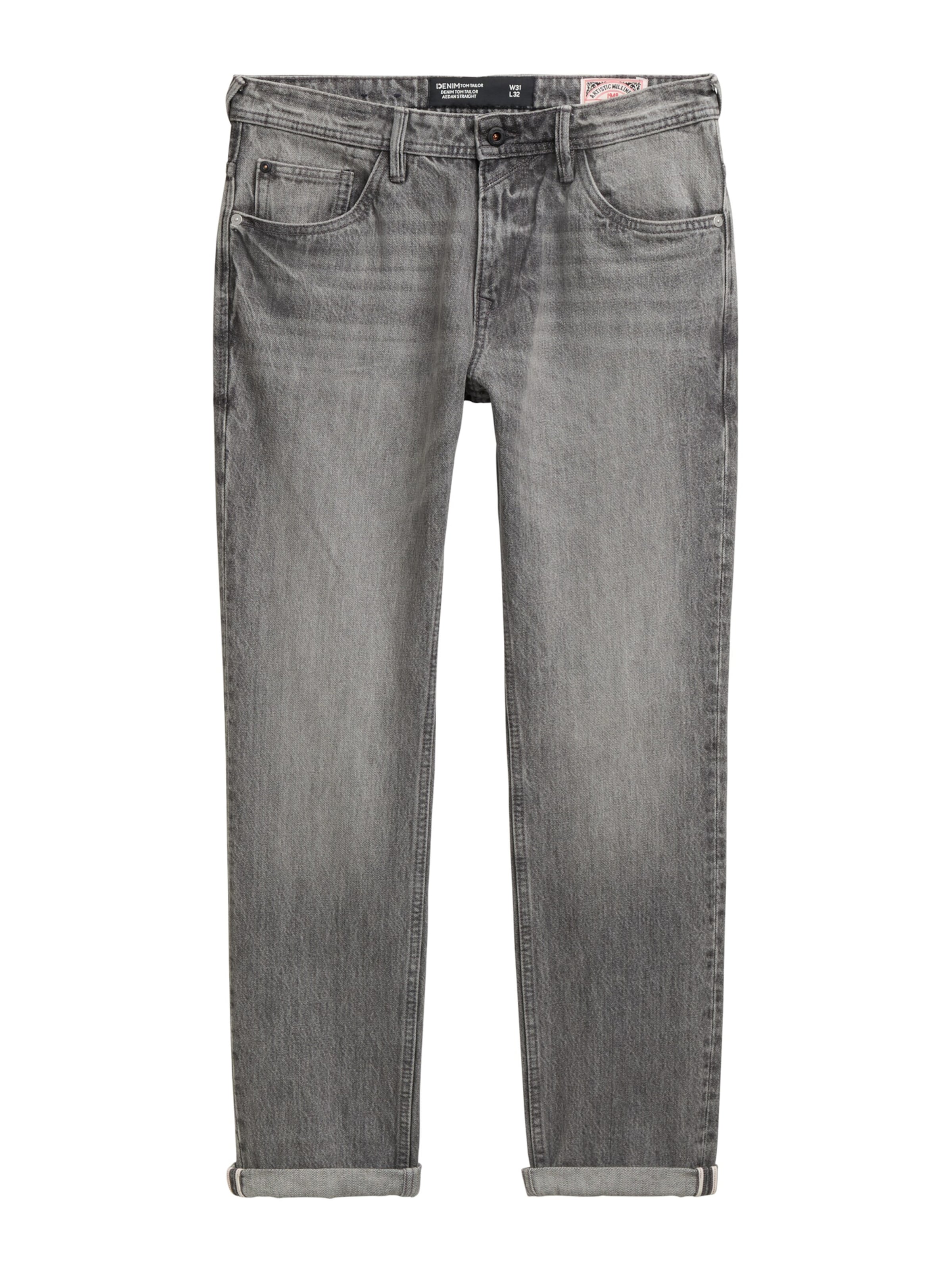 TOM TAILOR DENIM Jeans 'AEDAN' in Grey: front
