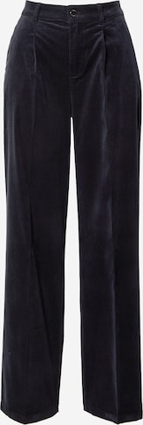 s.Oliver Pleat-front trousers in Blue: front