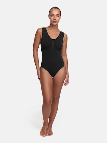 cfab (formerly creamy fabrics) Shapingbody 'Tank Bodysuit Sculpting Shapewear mit Slip' in Zwart