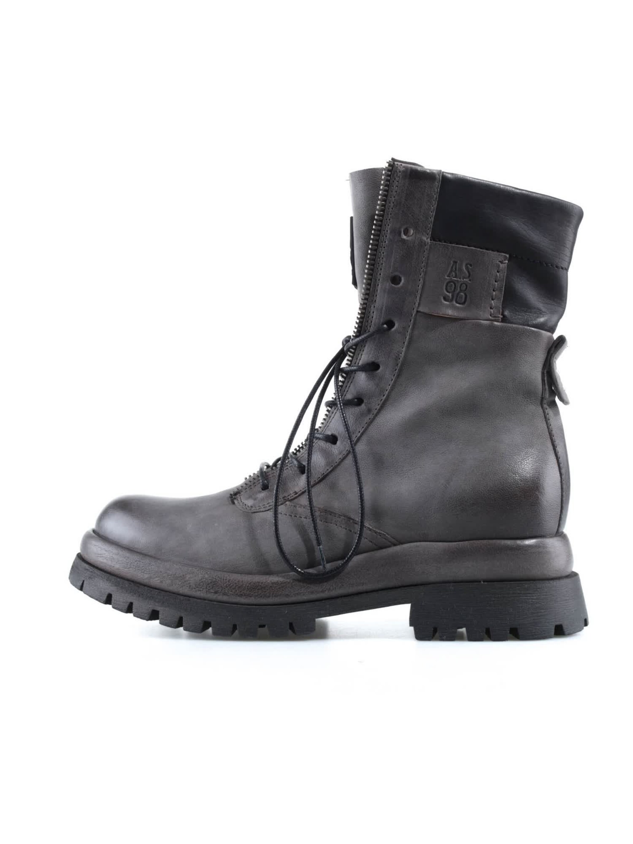Bottes à lacets A.S.98 en gris : sur le côté