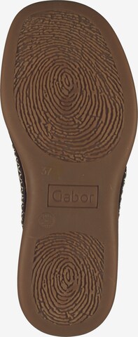 GABOR T-Bar Sandals in Brown