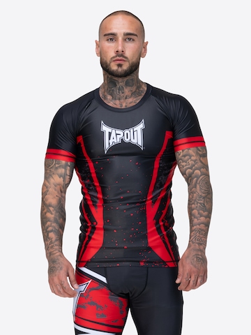 T-Shirt fonctionnel 'Kendall' Tapout en noir : devant