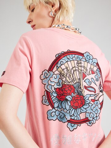 Superdry - Camiseta 'TOKYO' en rosa