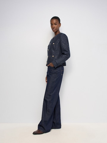 Salsa Jeans Tussenjas in Blauw