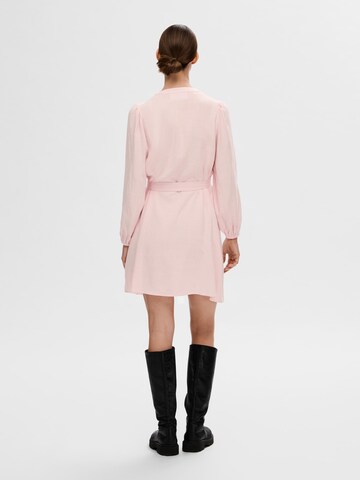 SELECTED FEMME Shirt dress 'Viva' in Pink