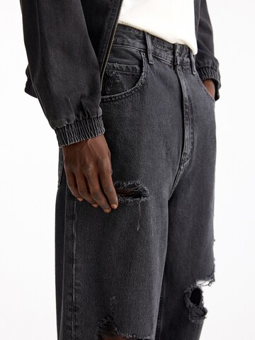 Loosefit Jean Pull&Bear en noir