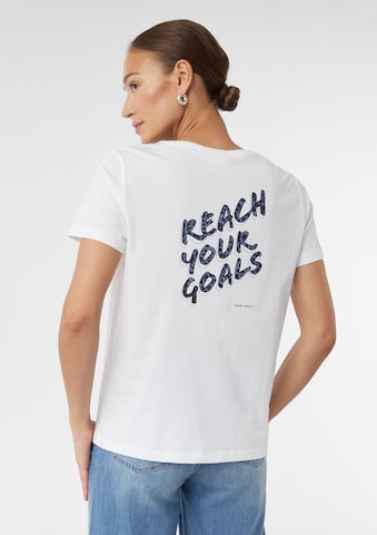 comma casual identity Shirt in Wit: voorkant