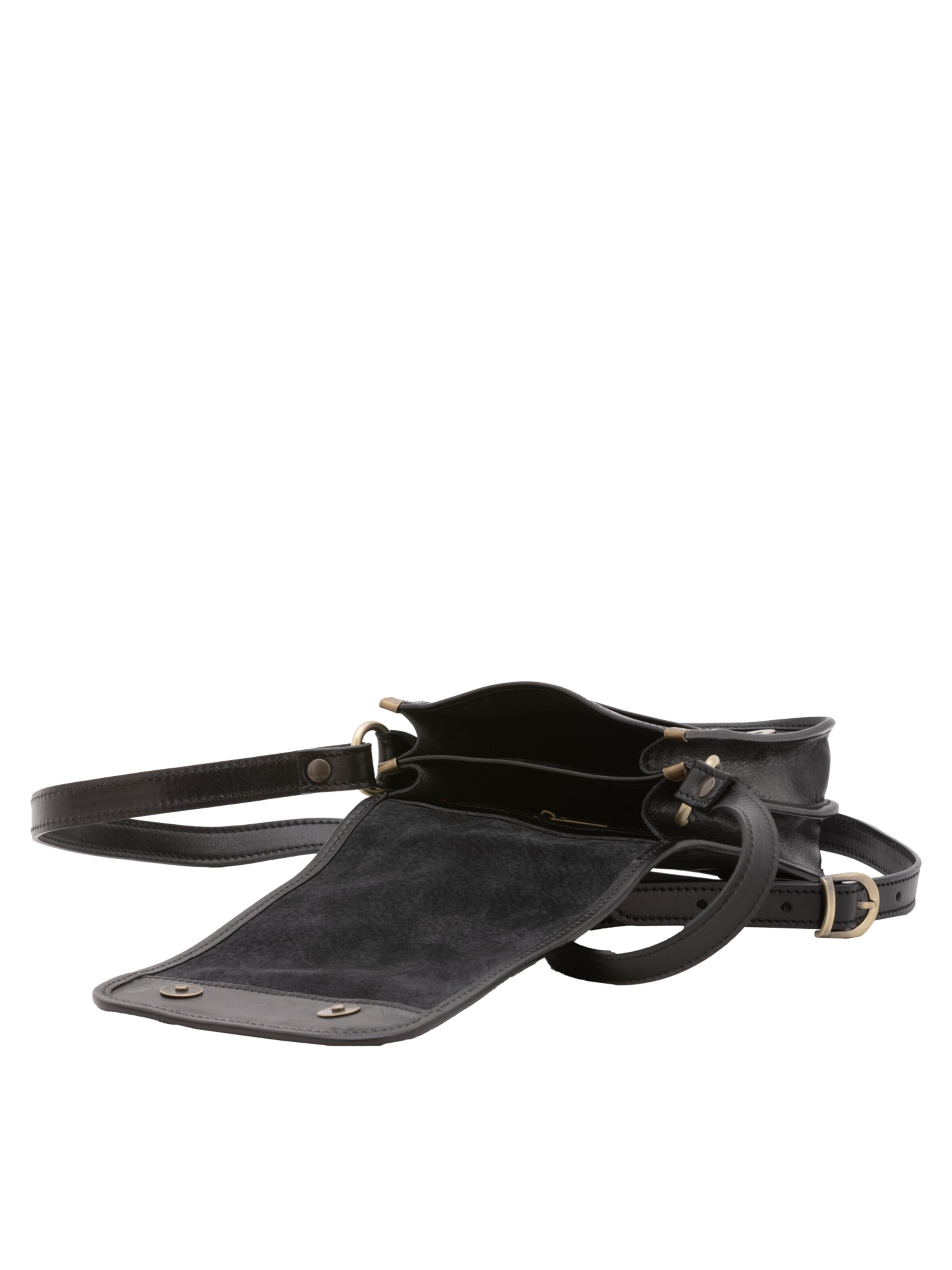 Borsa a tracolla 'Borsa a tracolla uomo vera pelle con calamita - Made in Italy' di I Fratelli in nero