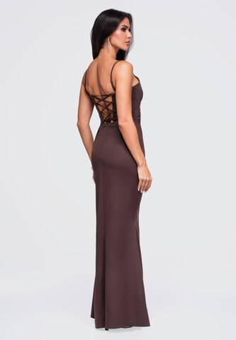 Ombre Evening dress in Brown