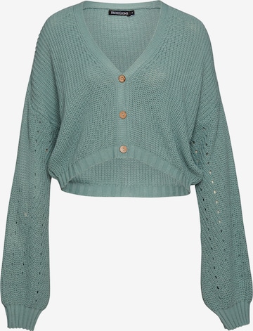 FRESHLIONS Knit Cardigan ' Josephine ' in Green: front