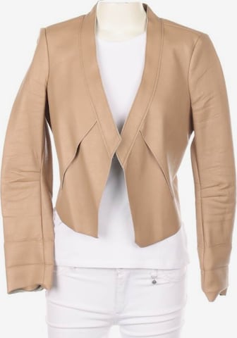 BCBGeneration Lederjacke / Ledermantel XXS in Braun: predná strana