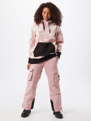 Regular Pantalon outdoor 'Freestyle' Superdry Snow en rose