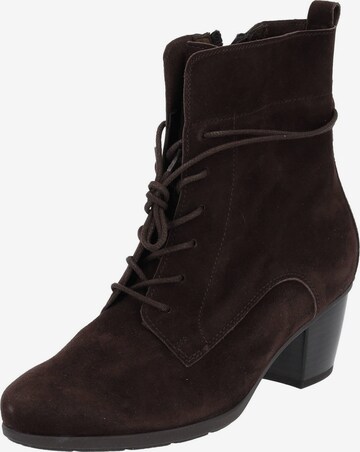 GABOR Lace-Up Ankle Boots '35.521' in Brown: front