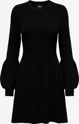 ONLY Úpletové šaty 'IBI' – černá: přední strana