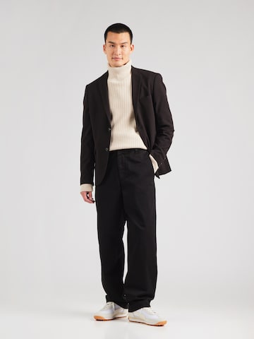ANNARRLoosefit Chino hlače 'ANRSTORM' - crna boja
