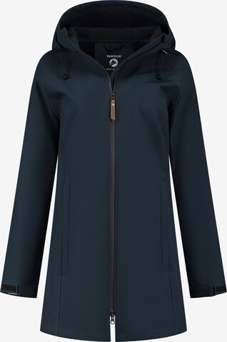 Travelin Between-Season Jacket 'Tuula' in Blue: front