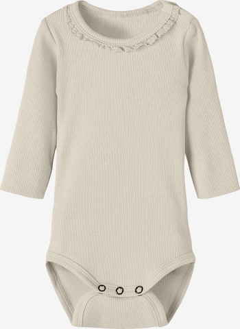 Barboteuse / body 'Gago' Lil ' Atelier Kids en beige : devant