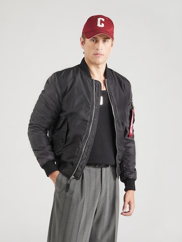 ALPHA INDUSTRIES Демисезонная куртка 'MA-1' в Черный