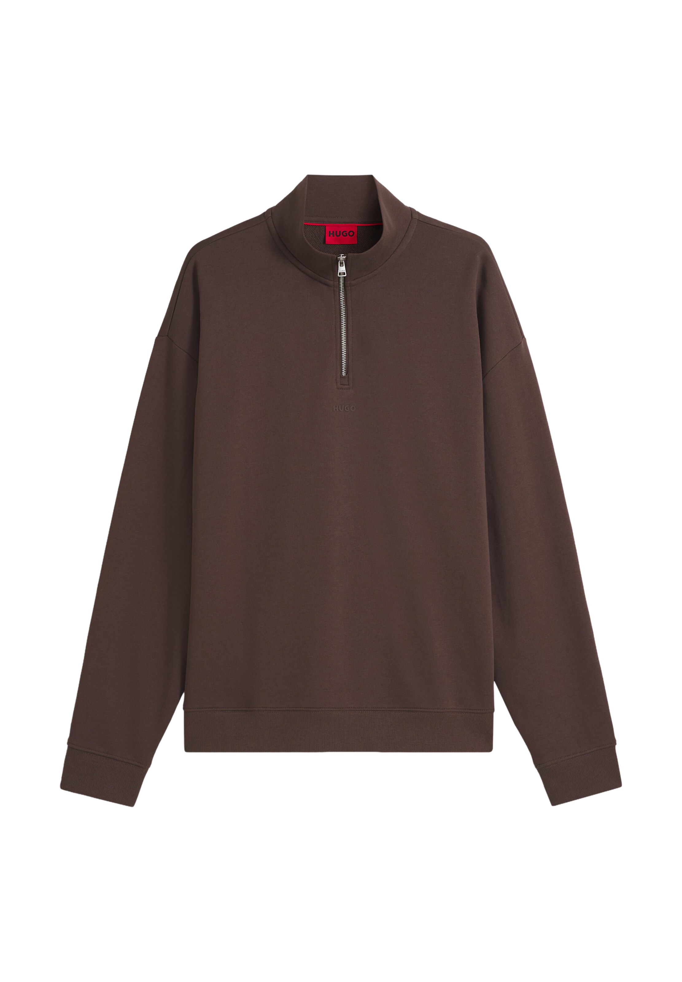 HUGO Sweatshirt 'Durty244' in Braun: Vorderseite