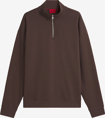 HUGO Sweatshirt 'Durty244' in Braun: Vorderseite