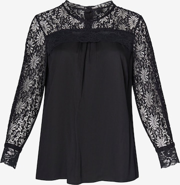 ADIA fashion Blouse in Black: front
