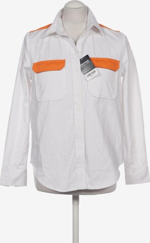 Calvin Klein Jeans Button Up Shirt in M in White: front