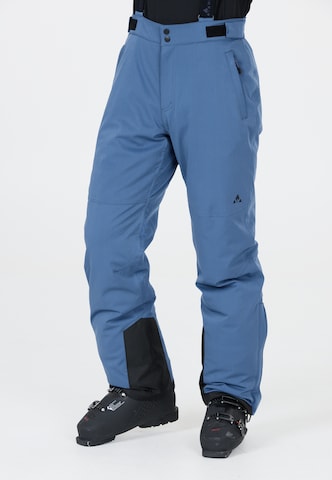 Whistler Regular Workout Pants 'Gippslang' in Blue: front