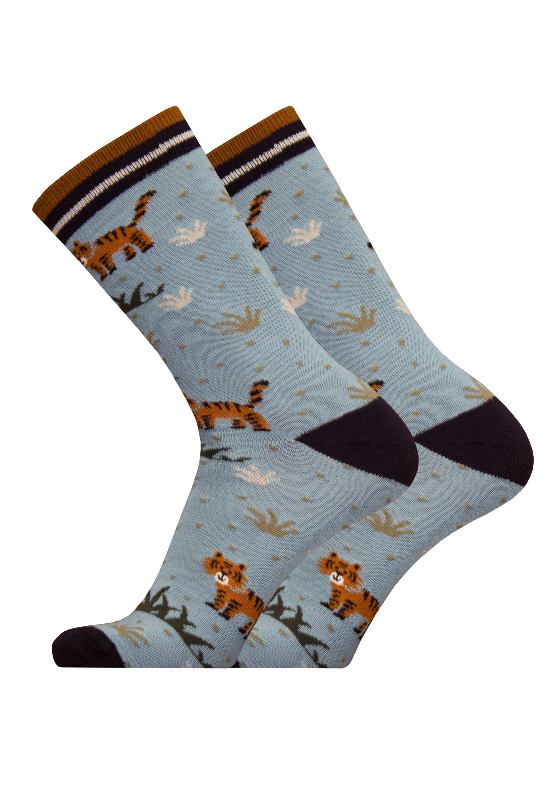UphillSport Socks 'TIGER' in Blue: front