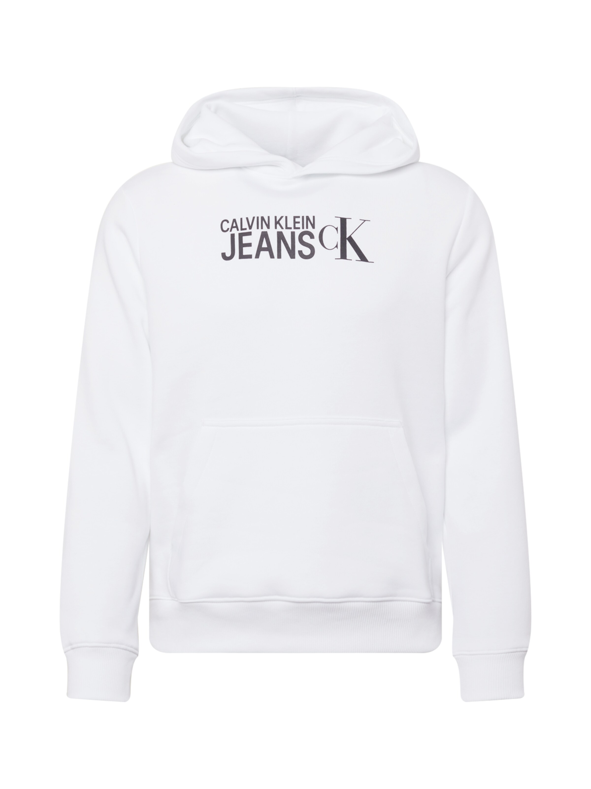 Calvin Klein Jeans Sweatshirt in Weiß: Vorderseite