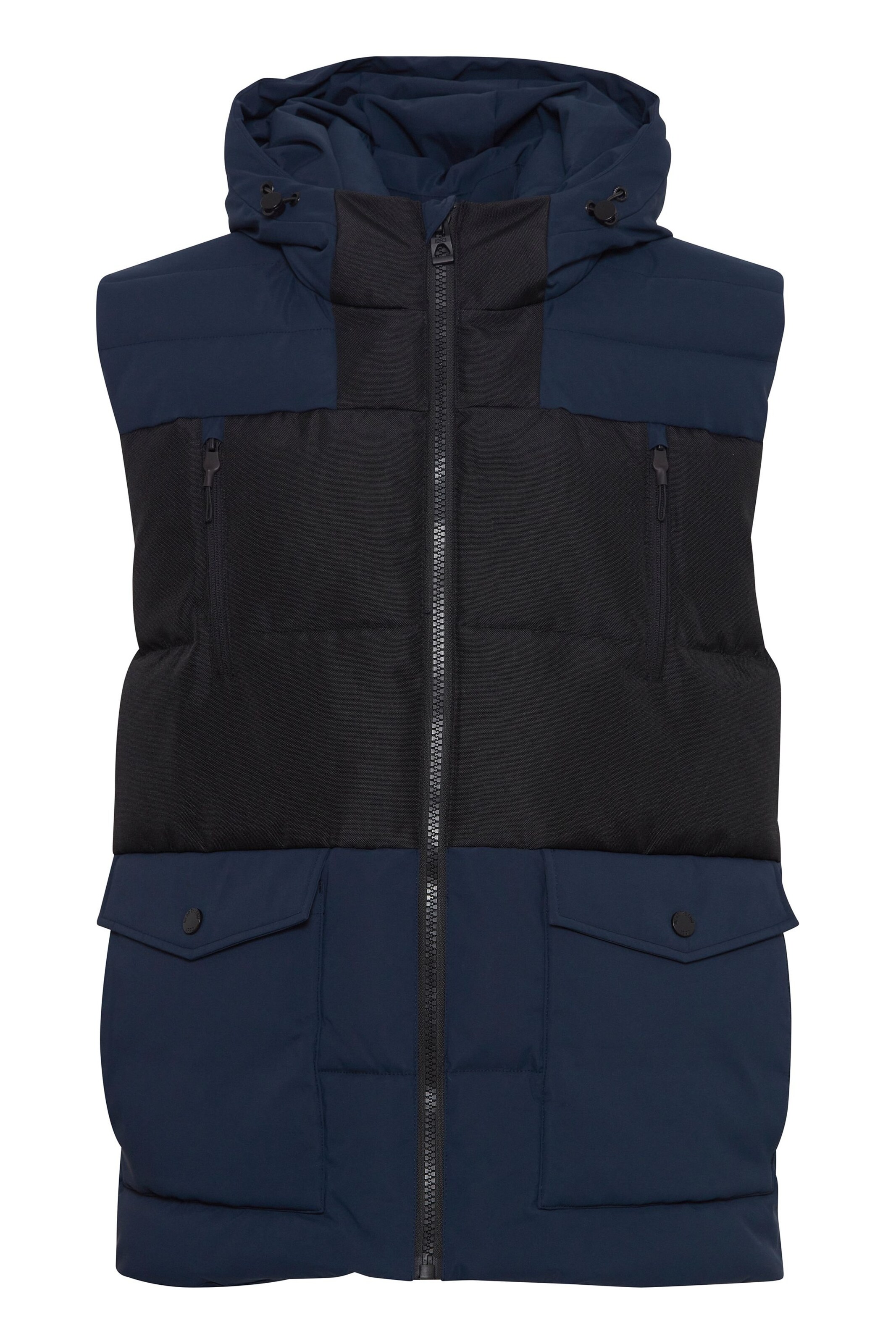 INDICODE JEANS Bodywarmer 'Flikko' in Blauw: voorkant